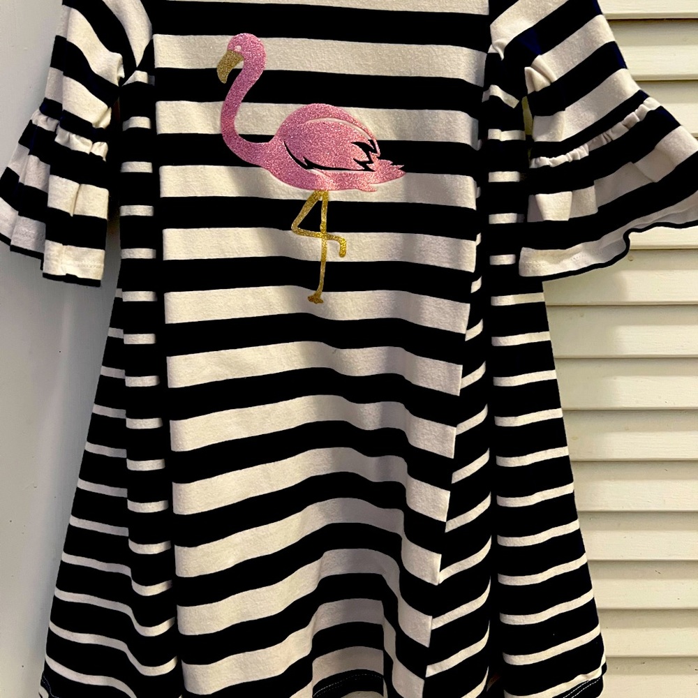 Adorable Jillian’s closet flamingo twirl dress